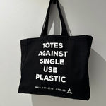 Sustainable and organic cotton. Say no to single use plastic with this tote bag.