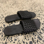 Byron Bay Black woven leather